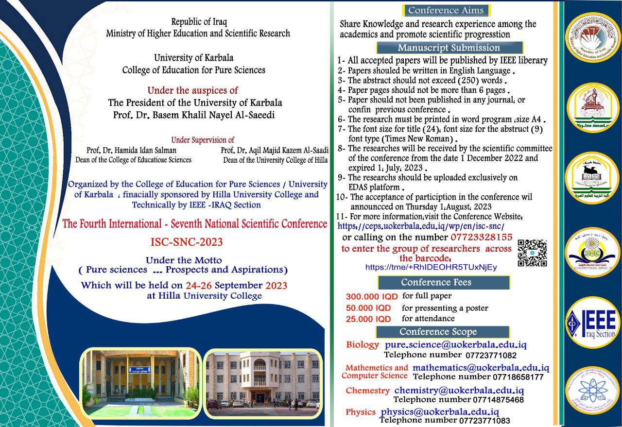 4th International Scientific Conference/7th National Scientific ...