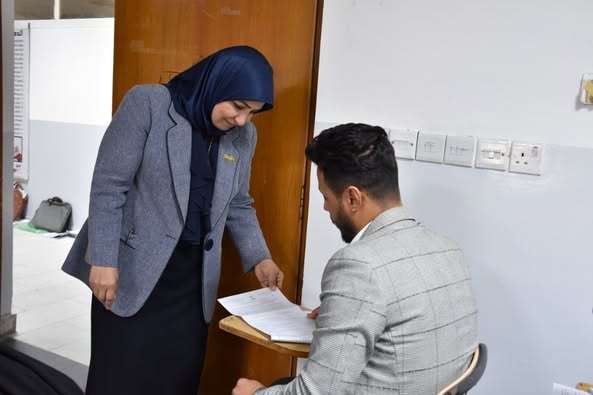 Dean of the College of Education for Pure Sciences Inspects the Progress of the First Semester Exams for Postgraduate Students for the Academic Year 2024-2025